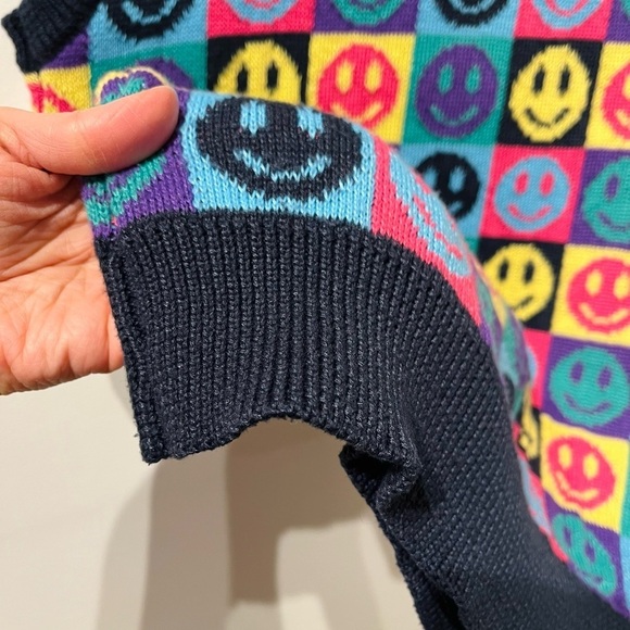 Unisex Wesc Pop Smiley Face Sweater Vest Size Medium/Large - Picture 6 of 6